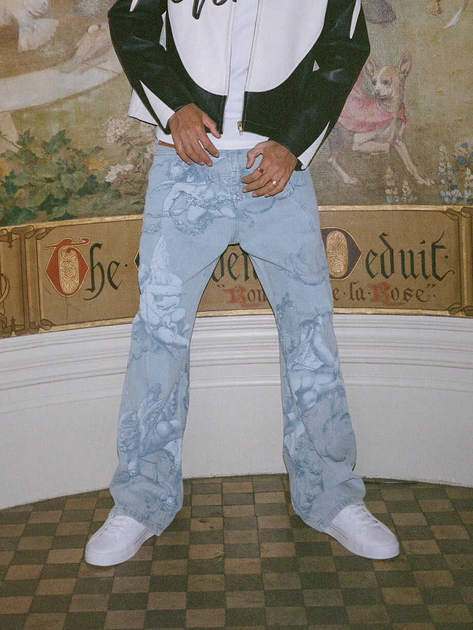 'CUPIDO' WASHED BAGGY JEANS